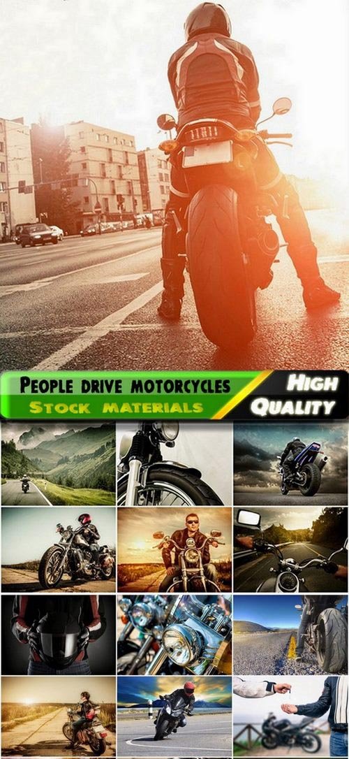 People drive sports and touring motorcycles - 25 HQ Jpg