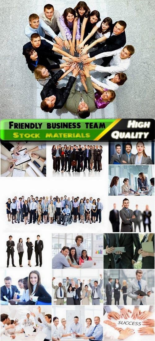 Friendly business team of men and women - 25 HQ Jpg