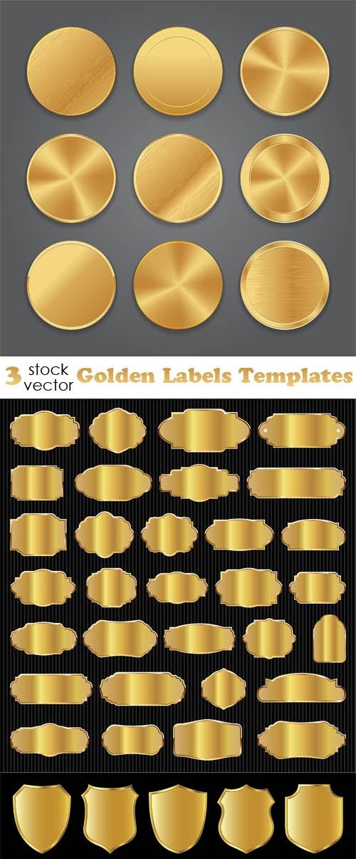 Vectors - Golden Labels Templates
