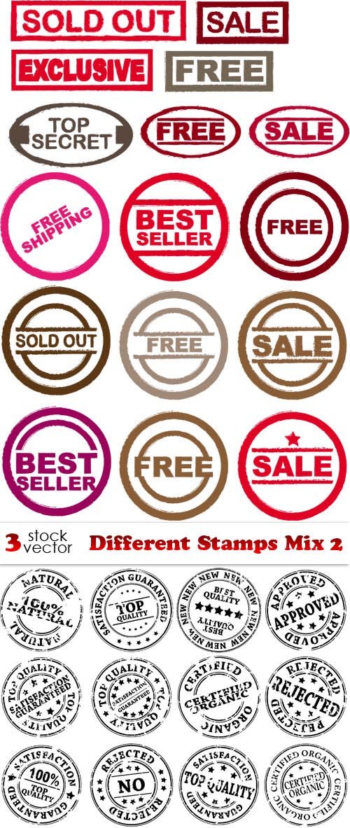 Vectors - Different Stamps Mix 2
