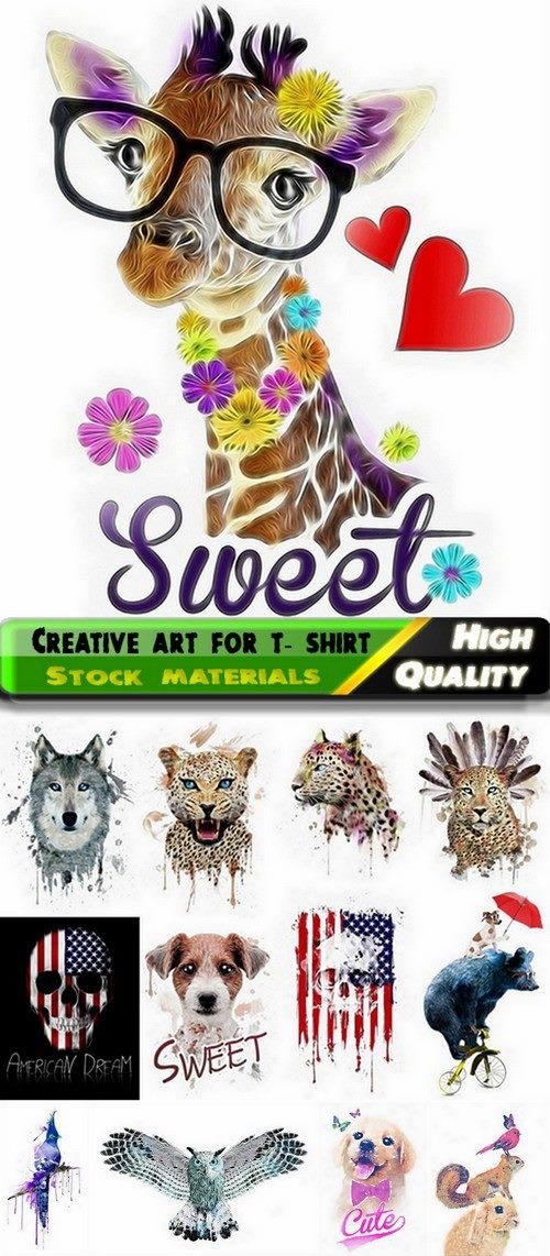 Creative art images and prints for t- shirt design - 25 HQ Jpg