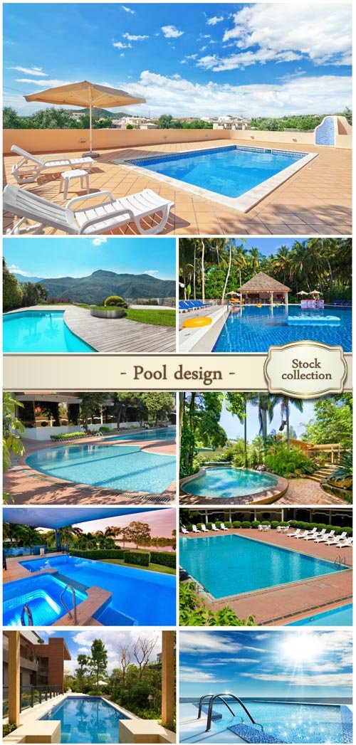 Pool design - stock photos