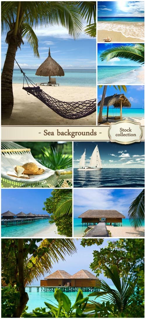 Sea backgrounds, tropical - stock photos