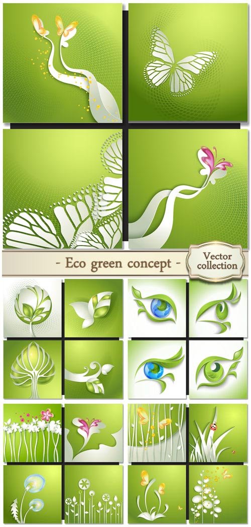 Vector eco green concept