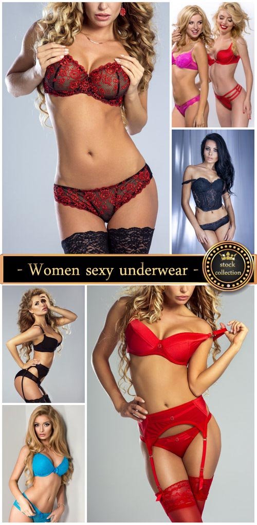 Women, sexy underwear - stock photos