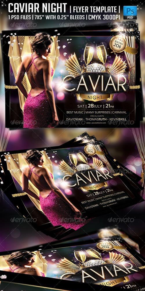 GraphicRiver - Caviar Night Flyer Template