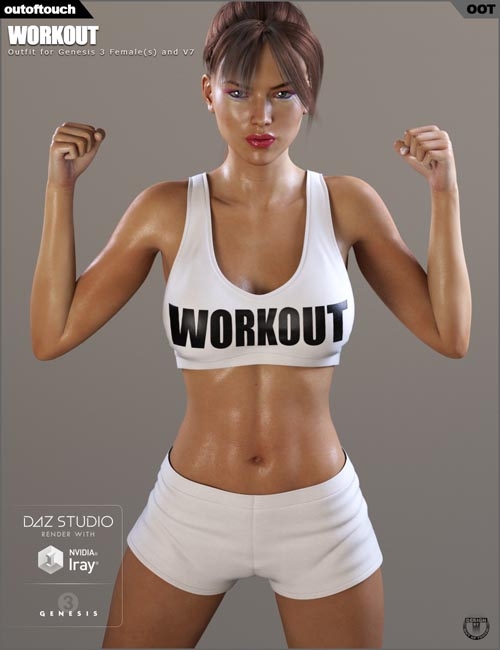 Workout Outfit for Genesis 3 Female(s) / V7