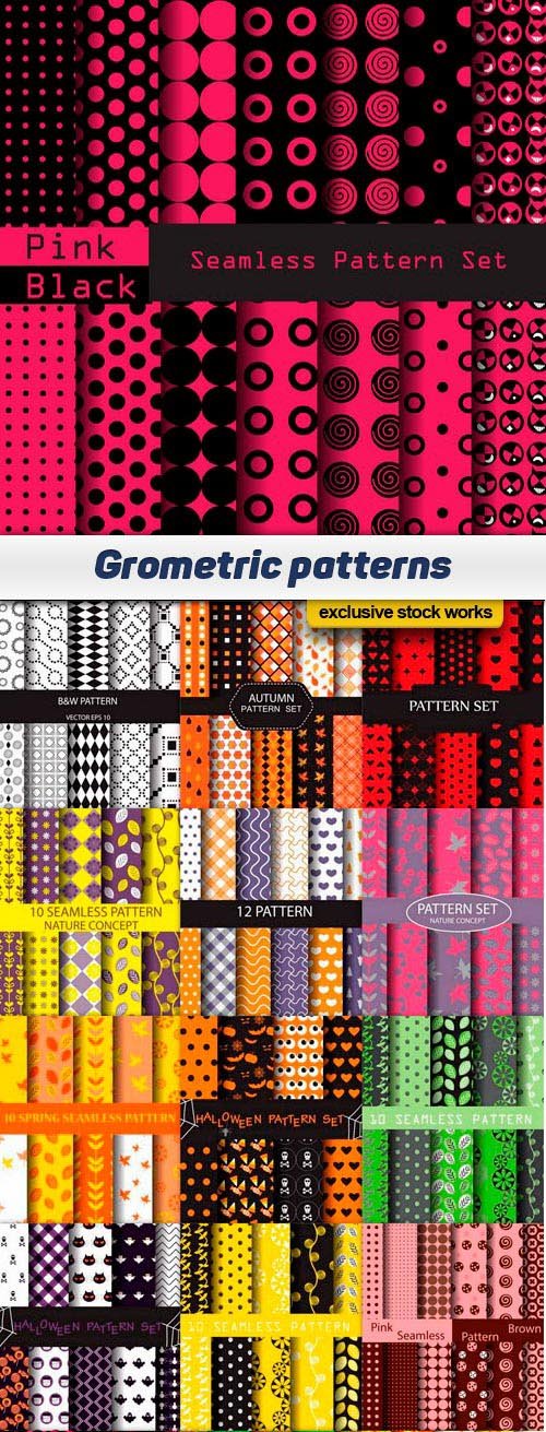 Grometric patterns - 15 EPS