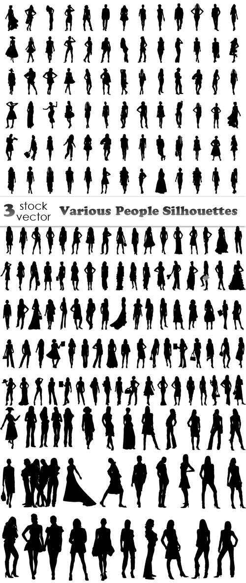Vectors - Various People Silhouettes