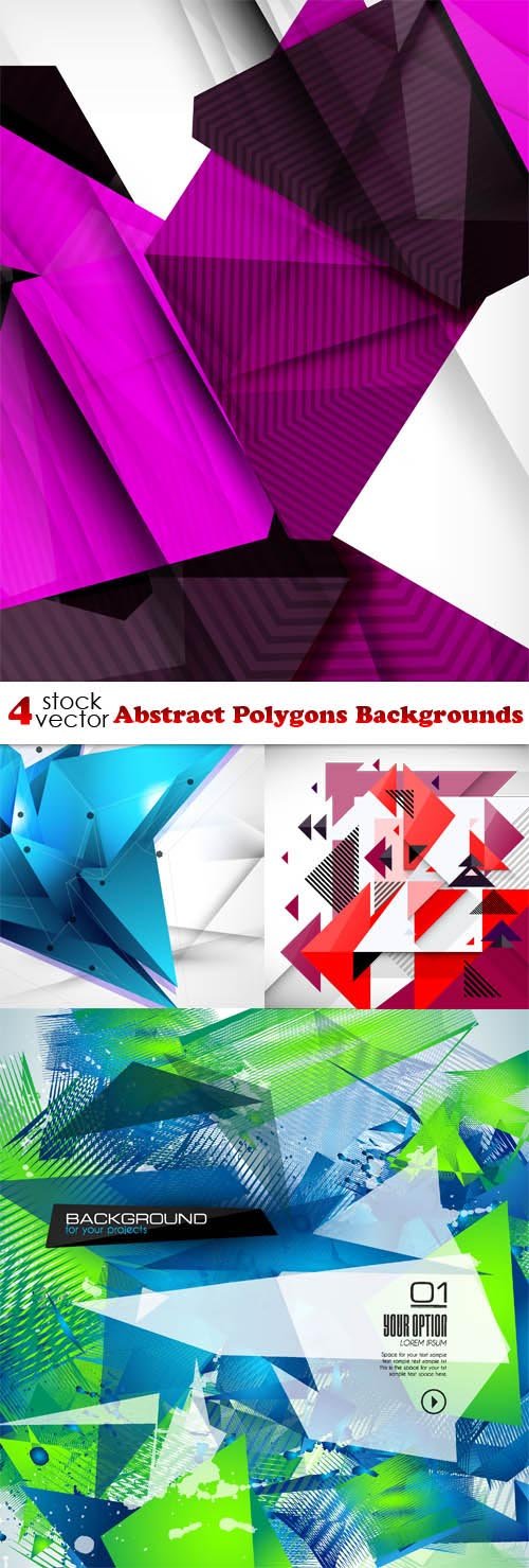 Vectors - Abstract Polygons Backgrounds