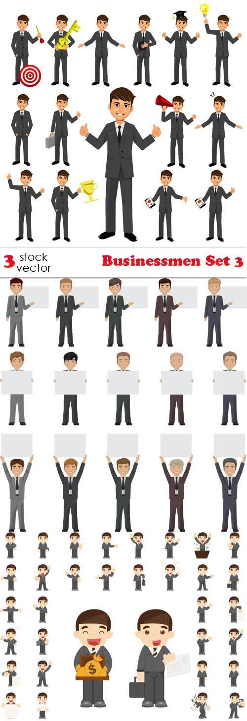 Vectors - Businessmen Set 3 