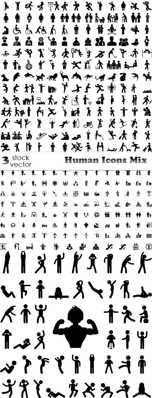 Vectors - Human Icons Mix 