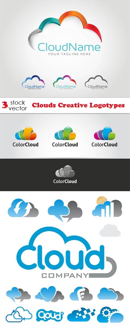 Vectors - Clouds Creative Logotypes