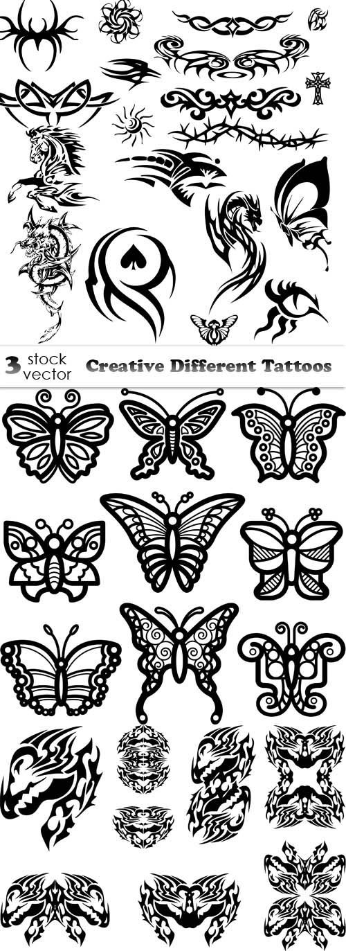 Vectors - Creative Different Tattoos 