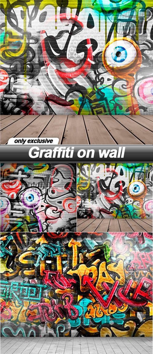 Graffiti on wall - 5 EPS