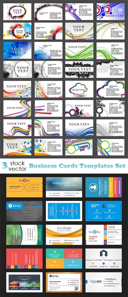 Vectors - Business Cards Templates Set