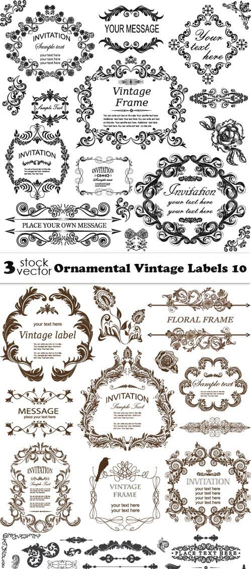 Vectors - Ornamental Vintage Labels 10