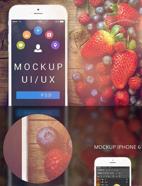 iPhone 6 Quality PSD Mock-Up Template
