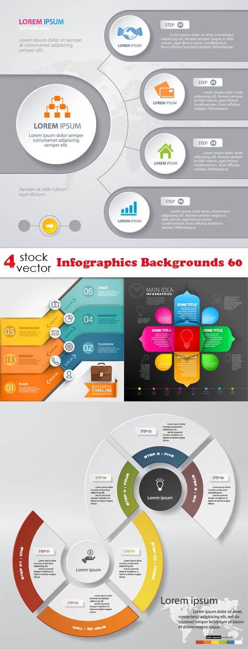 Vectors - Infographics Backgrounds 60