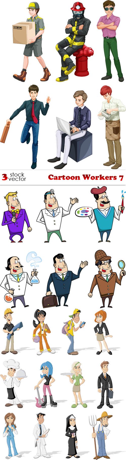 Vectors - Cartoon Workers 7