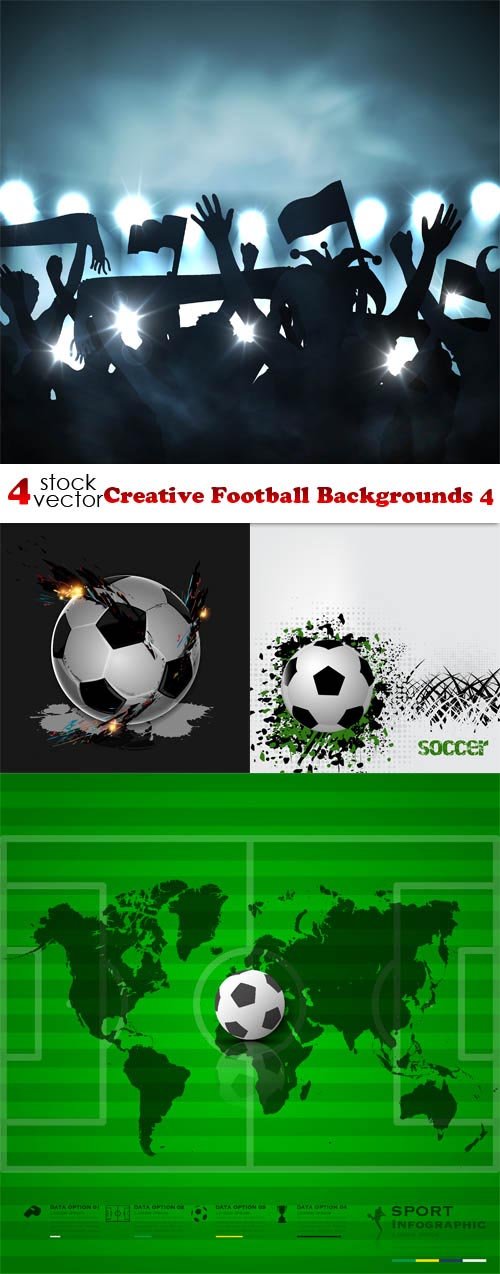 Vectors - Creative Football Backgrounds 4