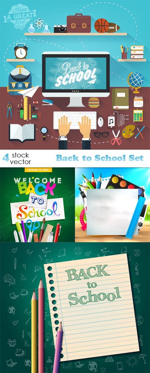 Vectors - Back to School Set