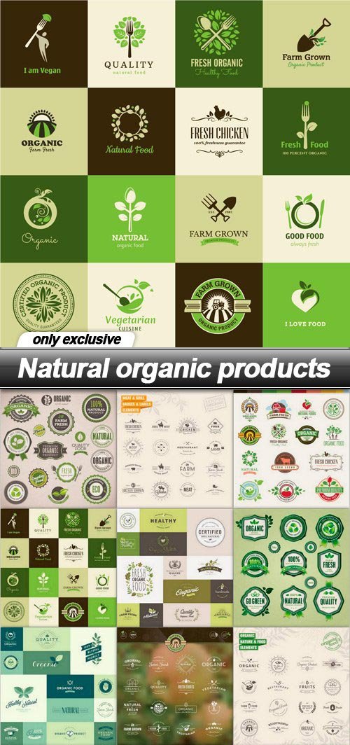 Natural organic products - 15 EPS