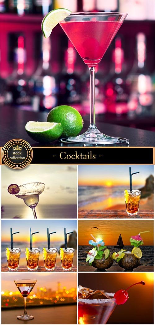 Cocktails, Martini - stock photos 