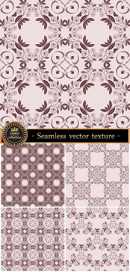 Seamless vector texture with beautiful patterns