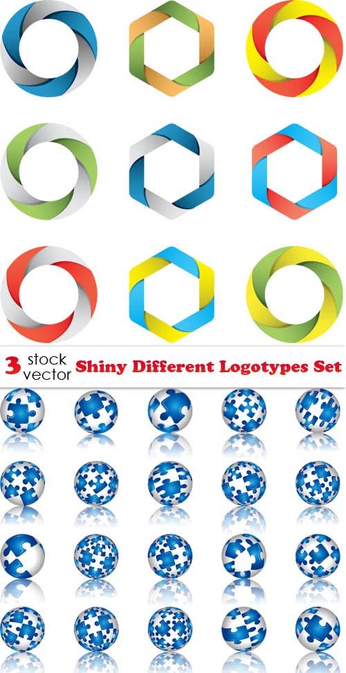 Vectors - Shiny Different Logotypes Set