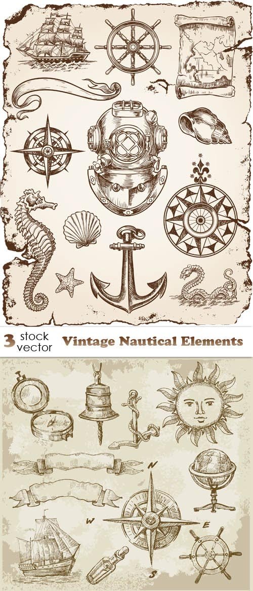 Vectors - Vintage Nautical Elements
