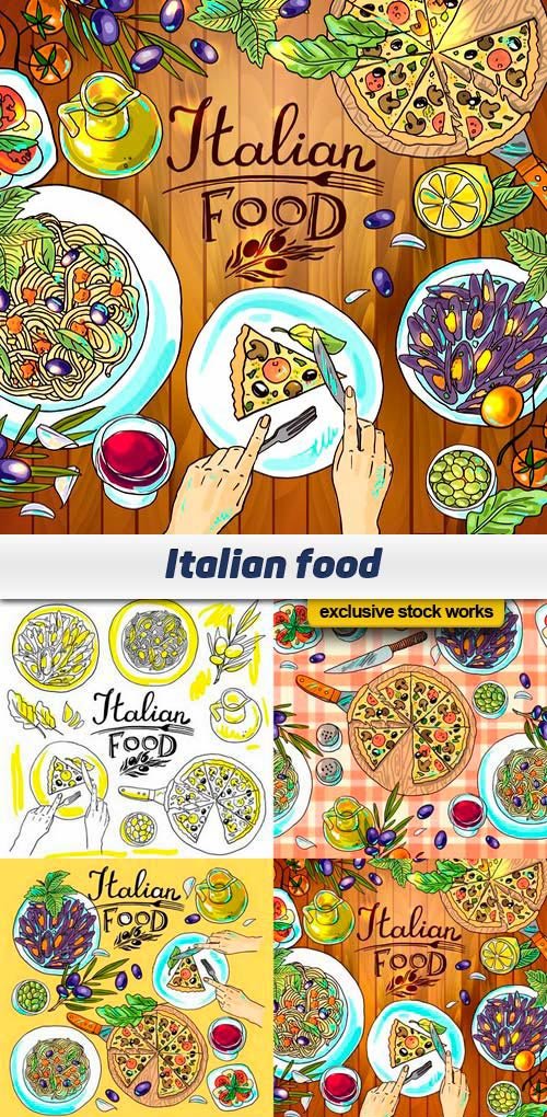 Italian food - 10 EPS