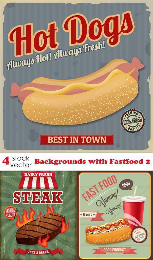 Vectors - Backgrounds with Fastfood 2