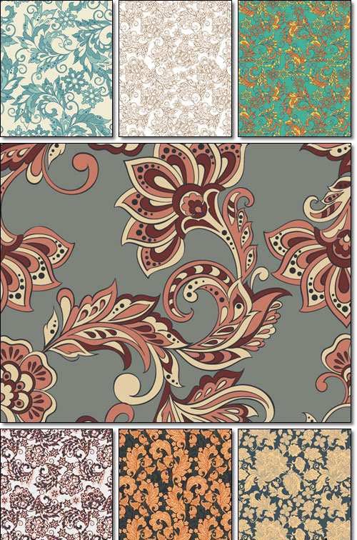 Patterns, ornament - Vector