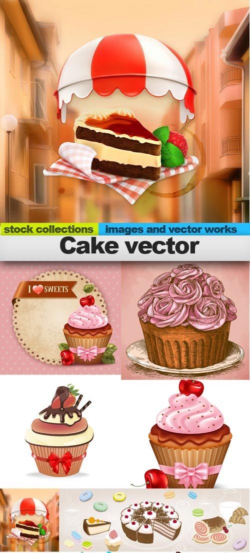 Cake vector, 10 x EPS