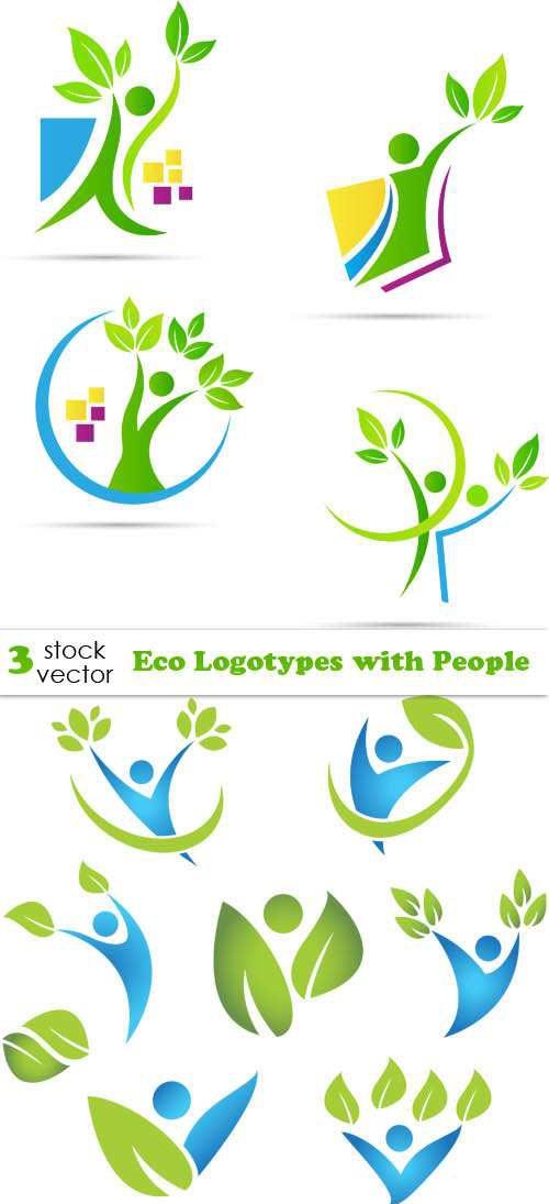 Vectors - Eco Logotypes with People