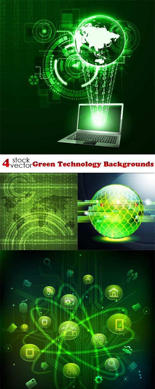 Vectors - Green Technology Backgrounds