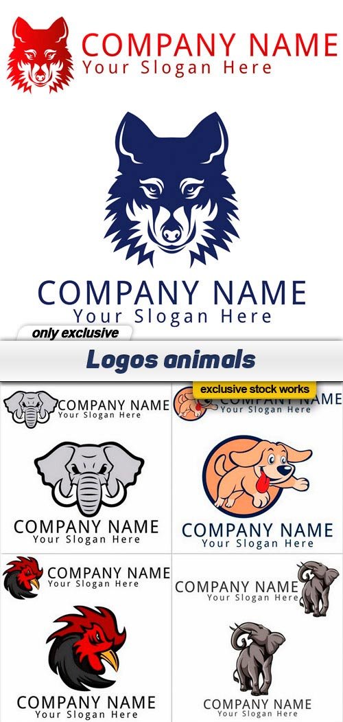 Logos animals - 10 EPS