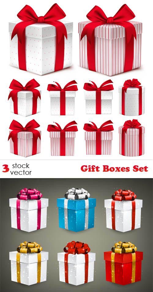 Vectors - Gift Boxes Set