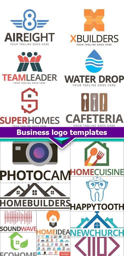 Business logo templates 18X EPS