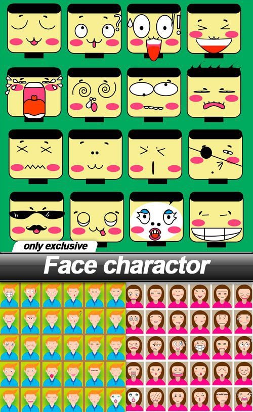Face charactor - 8 EPS