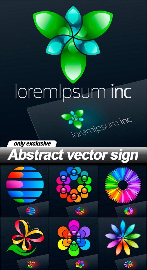 Abstract vector sign - 15 EPS
