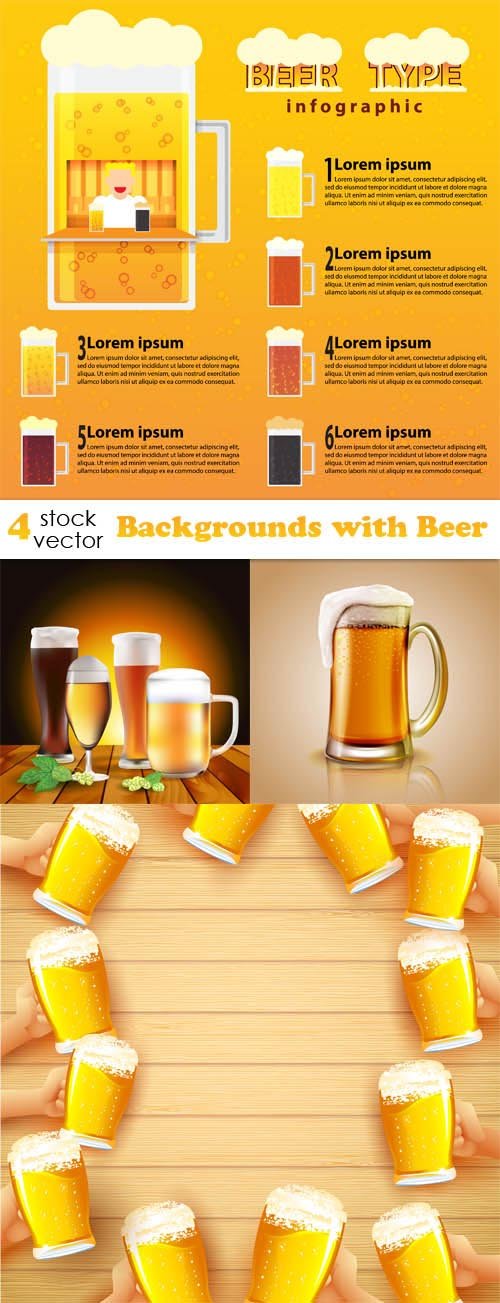 Vectors - Backgrounds with Beer