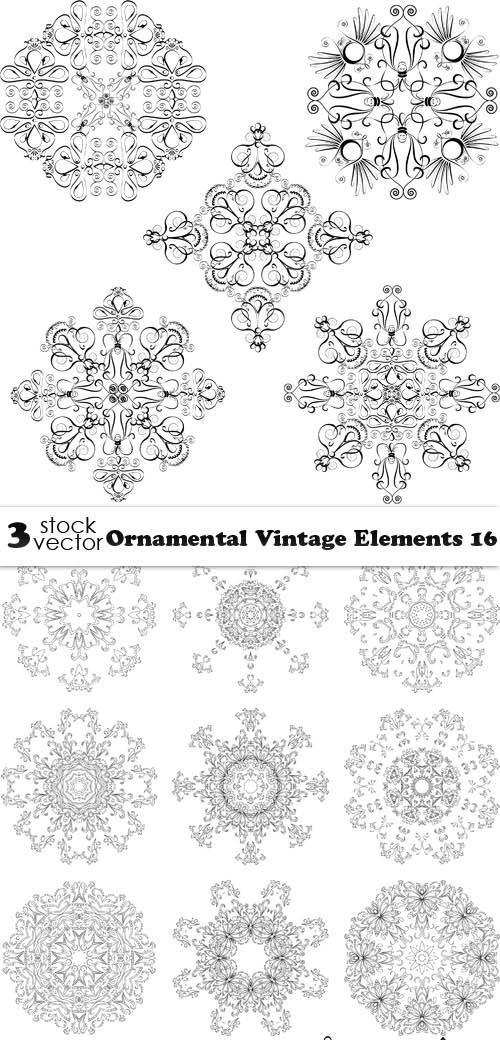 Vectors - Ornamental Vintage Elements 16