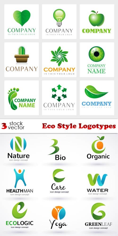 Vectors - Eco Style Logotypes