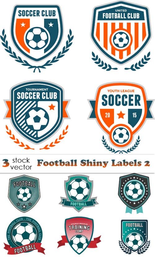 Football Shiny Labels 2