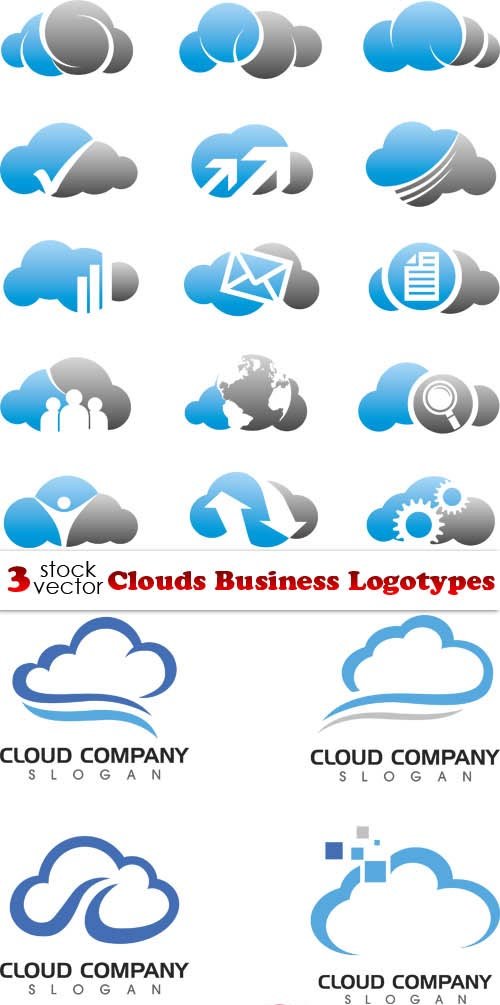Vectors - Clouds Business Logotypes