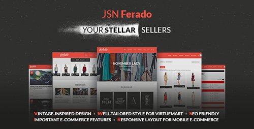 ThemeForest - JSN Ferado v1.0.0 - Stellar Joomla! 3.x e-Commerce Templates