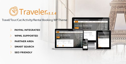ThemeForest - Traveler v1.1.4 - Travel/Tour/Booking WordPress Theme