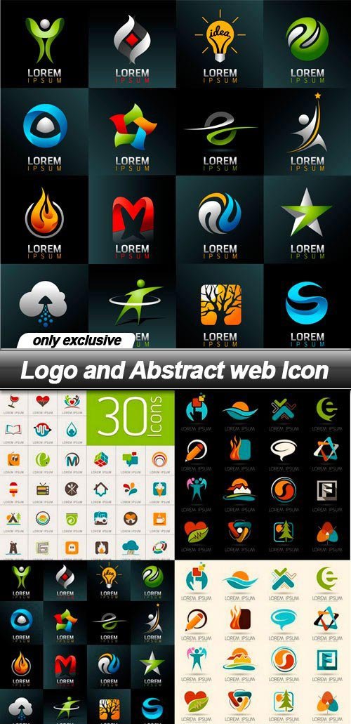 Logo and Abstract web Icon - 12 EPS